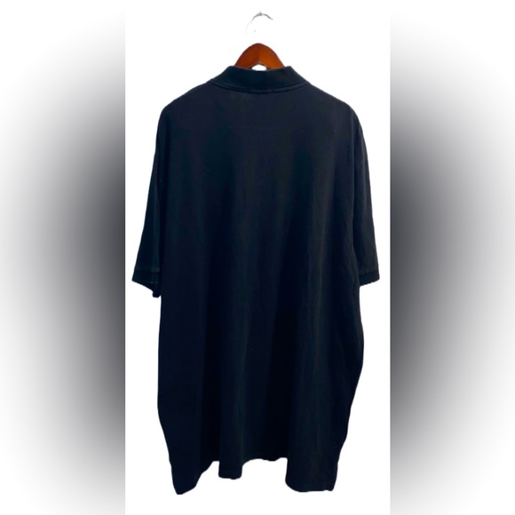 POLO RALPH LAUREN BLACK COLLAR TEE WITH WHITE NO. 3 - Picture 2 of 3